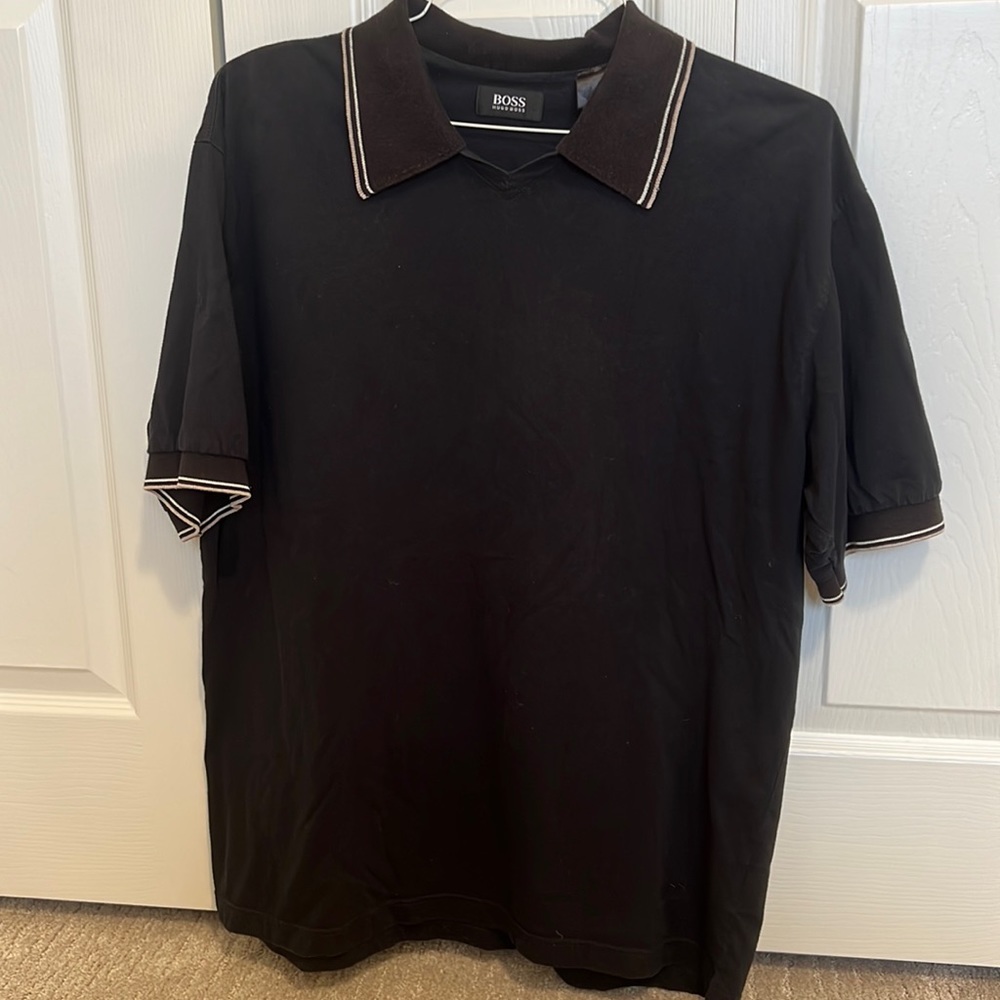 Hugo boss collared shirt sleeve shirt